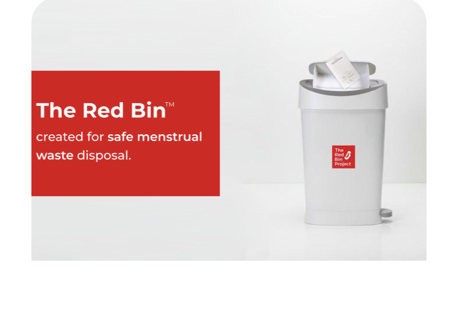 The Red Bin created for safe menstrual waste disposal